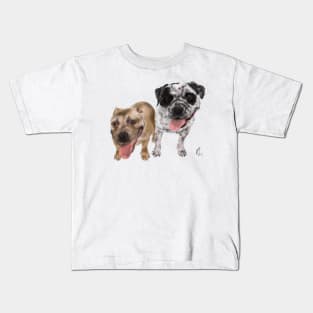 Double Trouble Bulldog and Mutt Kids T-Shirt